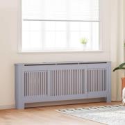 vidaXL Radiatorlock 2 pcs Grå 205x20.5x81.5cm Konstruerat trä