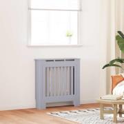 vidaXL Radiatorlock 2 pcs Grå 78 x 19 x 81.5 cm Konstruerat trä