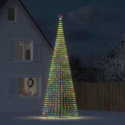vidaXL LED julgran 1544 LED flerfärgad 500 cm