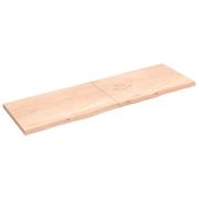 vidaXL Hyllplan 200x60x(2-4) cm obehandlad massiv ek