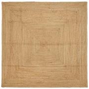 vidaXL Områdesmatta Beige 200 x 200 cm Jute