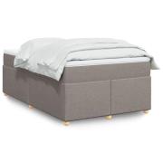 vidaXL Ramsäng med madrass taupe 120x190 cm tyg