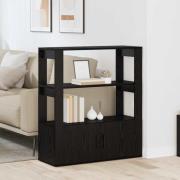 vidaXL Sideboard Svart ek 30 x 80 x 90 cm Konstruerat trä