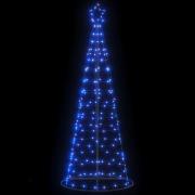 vidaXL LED julgran 200 LEDs blå 182 cm