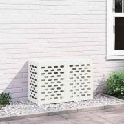 vidaXL Täckning för Luftkonditionering Vit 90 x 40 x 60 cm Stål