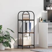 vidaXL Hyllsystem Rökfärgad ek 40 x 30 x 109 cm Konstruerat trä