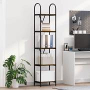 vidaXL Hyllsystem Rökfärgad ek 40 x 30 x 183 cm Konstruerat trä