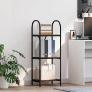 vidaXL Hyllsystem Rökt ek 40 x 30 x 109 cm Konstruerat trä