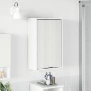 vidaXL Badrumsskåp Väggmonterad Högblanka vita 39 x 23,5 x 65 cm