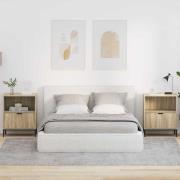 vidaXL med låda 2 pcs Sonoma ek 49 x 36 x 61 cm Konstruerat trä