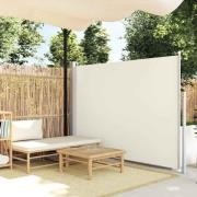 vidaXL Infällbar sidomarkis 140 x 300 cm gräddvit