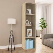vidaXL Bokhylla/tv-bänk sonoma-ek 36x30x143 cm konstruerat trä