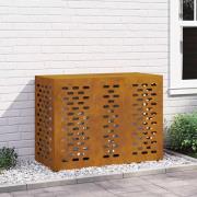 vidaXL Täckning för Luftkonditionering Rostig 110 x 50 x 80 cm