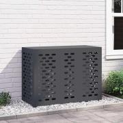 vidaXL Täckning för Luftkonditionering Antracit 110 x 50 x 80 cm Stål