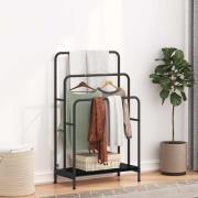 vidaXL Klädställning Svart ek 60 x 30 x 100.5 cm Konstruerat trä