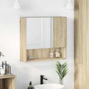 vidaXL Spegelskåp med hylla Sonoma ek 59 x 17 x 55 cm Konstruerat trä