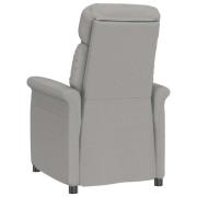 vidaXL Fåtölj Recliner Ljusgrå Ljusgrå 70.5 x 96.5 x 95 cm tyg