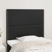 vidaXL Huvudgavel svart 90x5x118/128 cm konstläder