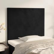 vidaXL Sänggavel svart 90x5x118/128 cm sammet