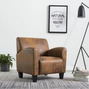 vidaXL Soffa brun 70x69x72 cm konstläder