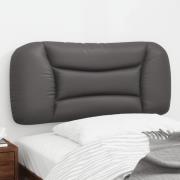 vidaXL Headboard Cushion "Hvar" Grey 90 cm Faux Leather