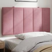vidaXL Headboard Cushion "Hanko" Pink 100 cm Velvet