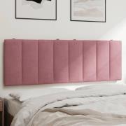 vidaXL Headboard Cushion "Hanko" Pink 140 cm Velvet