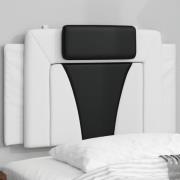 vidaXL Headboard Cushion "Viana" White and Black 90 cm Faux Leather