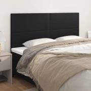 vidaXL Huvudgavel svart 180x5x118/128 cm konstläder