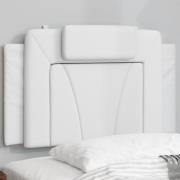 vidaXL Headboard Cushion "Viana" White 80 cm Faux Leather