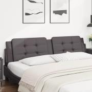 vidaXL Headboard Cushion "Zadar" Grey 200 cm Faux Leather