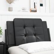 vidaXL Headboard Cushion "Zadar" Black 90 cm Faux Leather