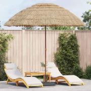 vidaXL Badparasol Brun Ø 265 x 267 cm Stål