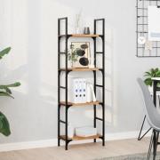 vidaXL Svävande hyllor 4 st 40x20x2 cm behandlat massivt akaciaträ