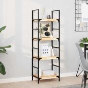 vidaXL Svävande hyllor 4 st 40x30x4 cm obehandlat massivt akaciaträ