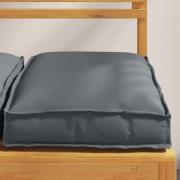 vidaXL Kudde 2 pcs Antracit 40 x 40 x 8 cm Oxford Tyg
