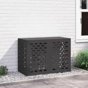 vidaXL Täckning för Luftkonditionering Svart 100 x 50 x 70 cm Stål