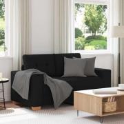 vidaXL Loveseat soffa svart 120 cm tyg