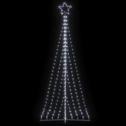 vidaXL LED julgran 447 LEDs kallvit 249 cm