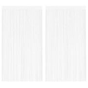 vidaXL Trådgardiner 2 st 100x250 cm vit