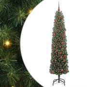 vidaXL Konstgjord julgran Grön 180 cm PVC och stål och plast