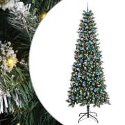 vidaXL Konstgjord julgran Grön 96 x 96 x 240 cm PVC och Plast och Stål