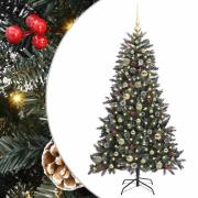 vidaXL Konstgjord julgran med 150 LED-lampor Grön 83.5 x 83.5 x 150 cm