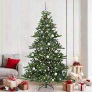 vidaXL Plast Hingad Julgran med 300 LED-lampor med stativ 210 cm PVC