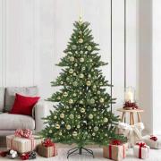 vidaXL Plast Hingad Julgran med 300 LED-lampor med stativ 210 cm PVC