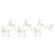 vidaXL LED Renar med 40 LED-lampor 7 pcs Flerfärgad PET