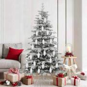 vidaXL Julsmyckning för gran 40 pcs Silver