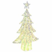 vidaXL Julgran med 160 LED-lampor Varmvit 150 cm PET