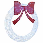 vidaXL Krans med LED -remsljus Kallvit 120 cm Akryl