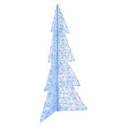 vidaXL Julgran med 240 LED-lampor Blå 180 cm Akryl